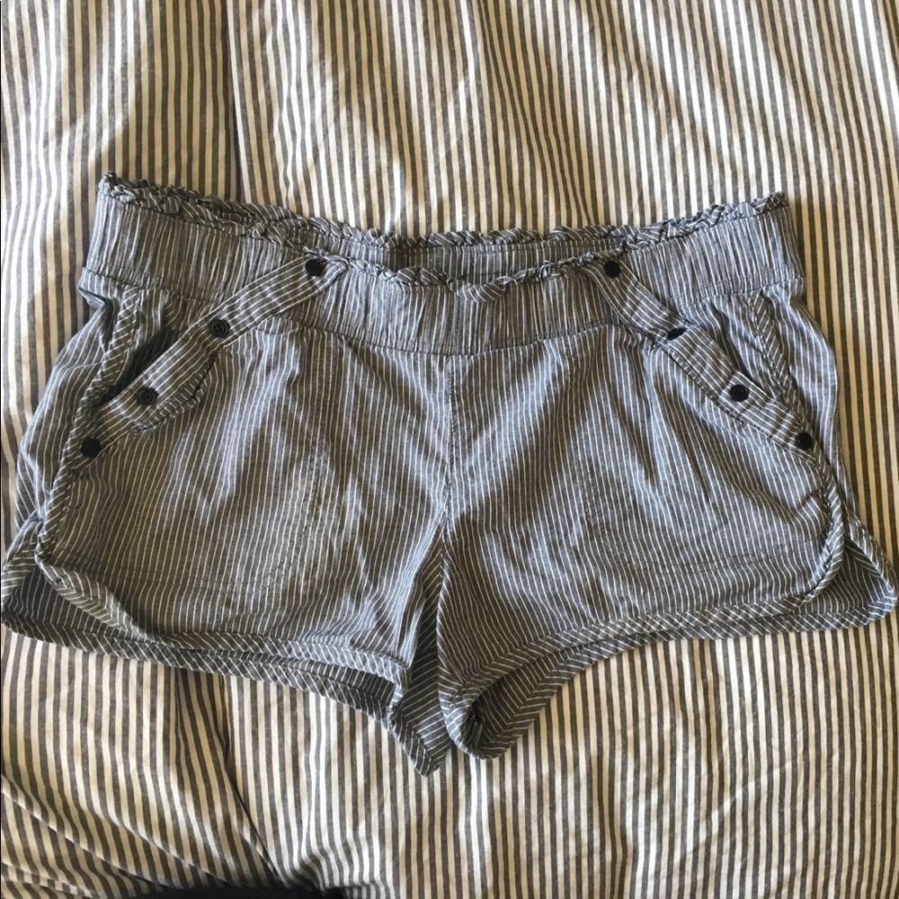 Blue pin stripe shorts